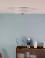 Lustra Plafonnier Art Déco Verre Vintage - Neutralighting