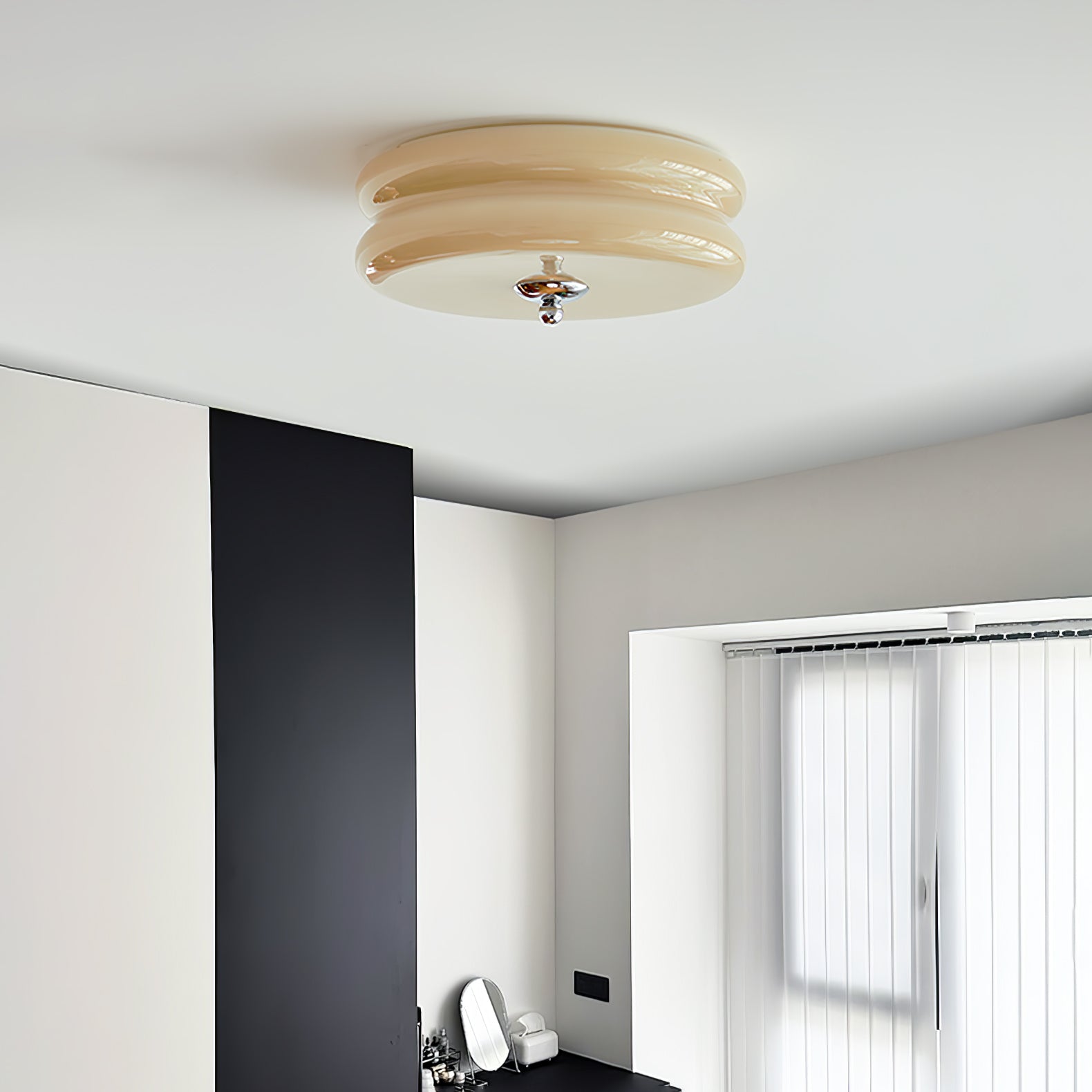 Lustra Plafonnier Art Déco Verre Vintage - Neutralighting