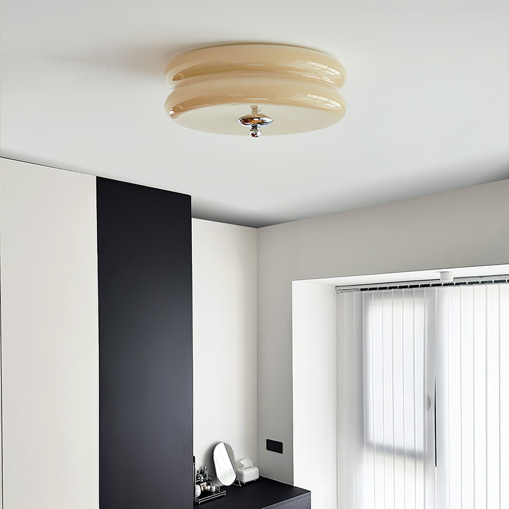 Lustra Plafonnier Art Déco Verre Vintage - Neutralighting