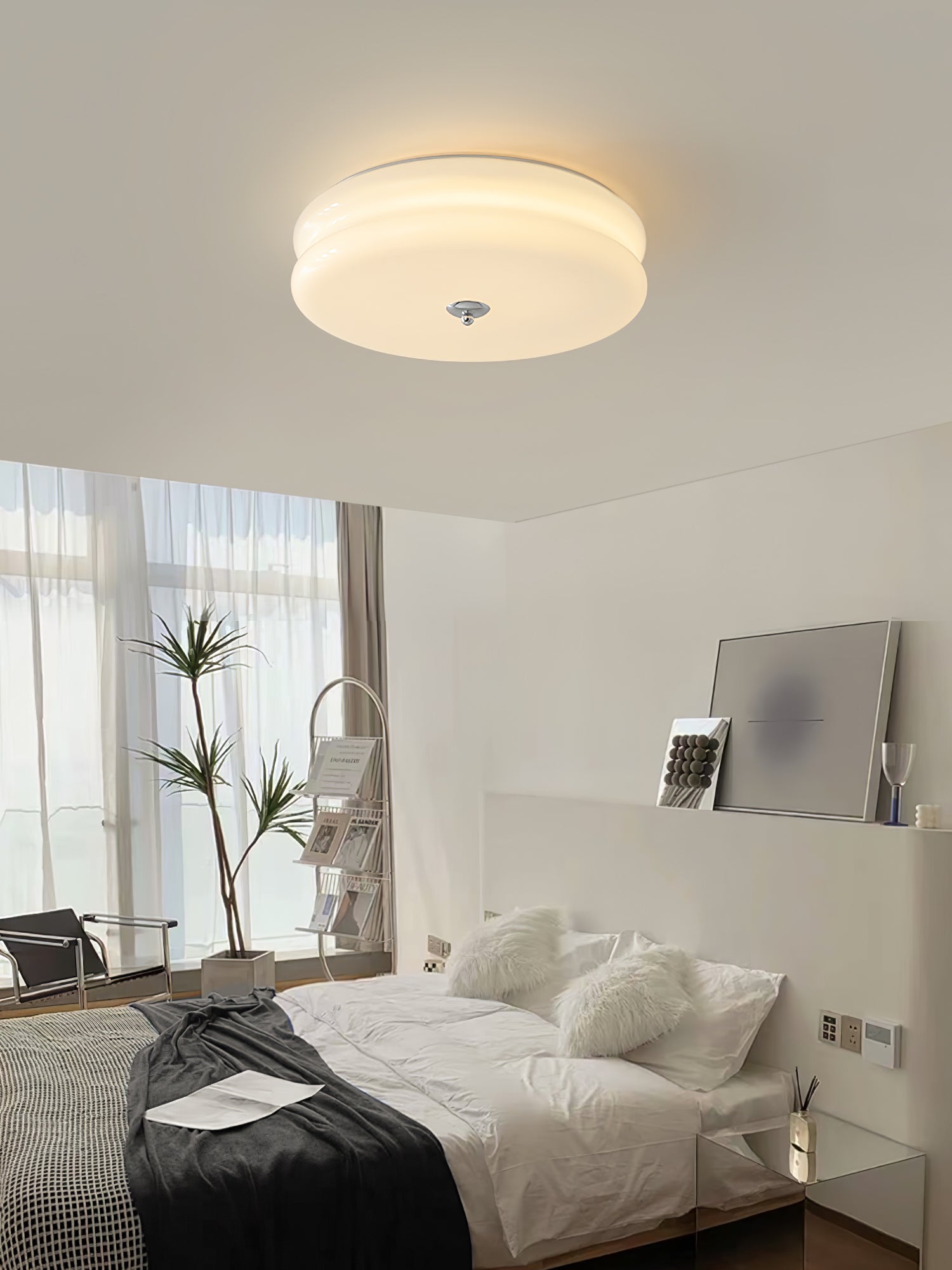 Lustra Plafonnier Art Déco Verre Vintage - Neutralighting
