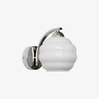 Lustra Wall Lamp Art Deco Glass Chrome - Neutralighting