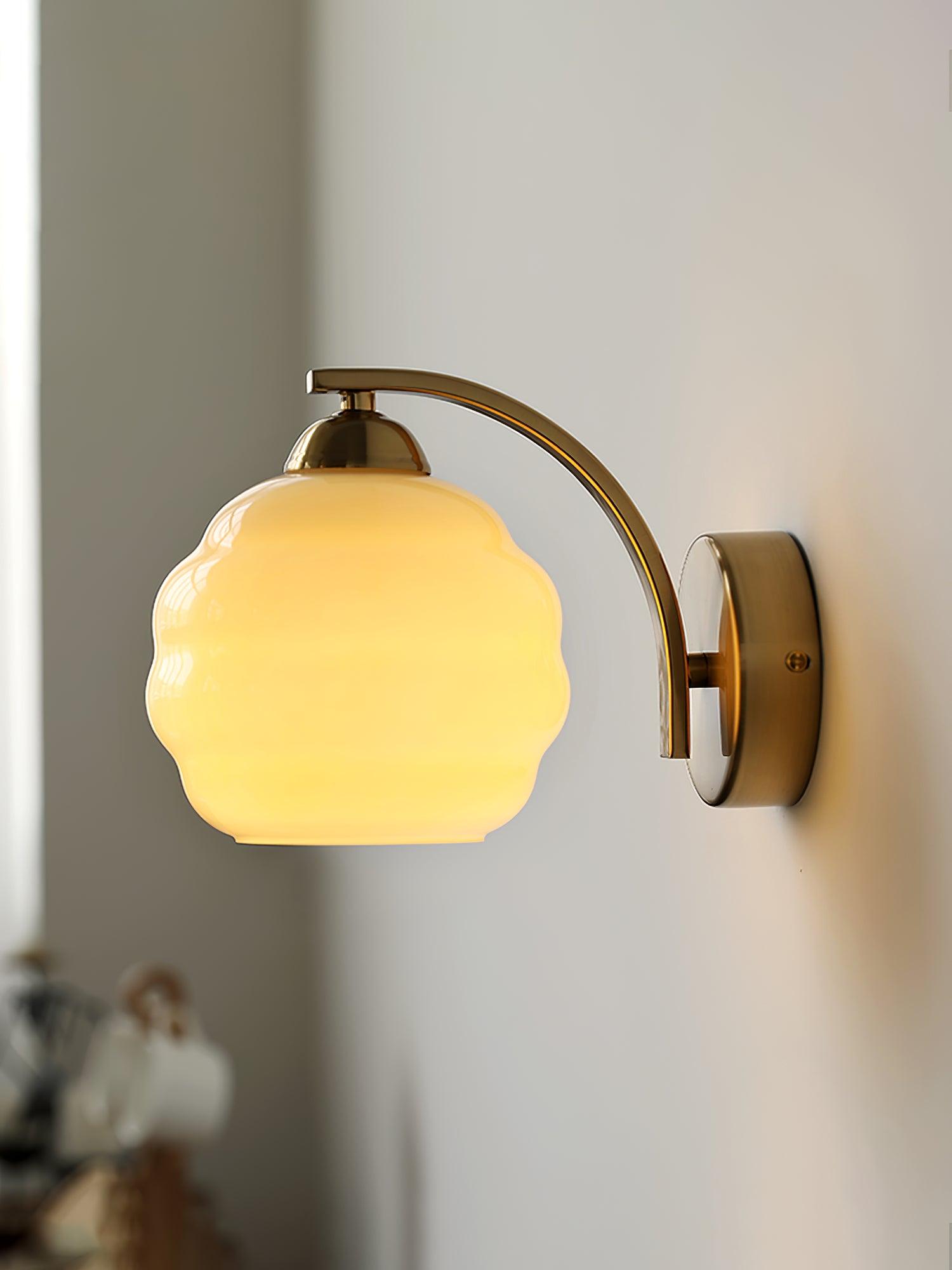 Lustra Wall Lamp Art Deco Glass Chrome - Neutralighting
