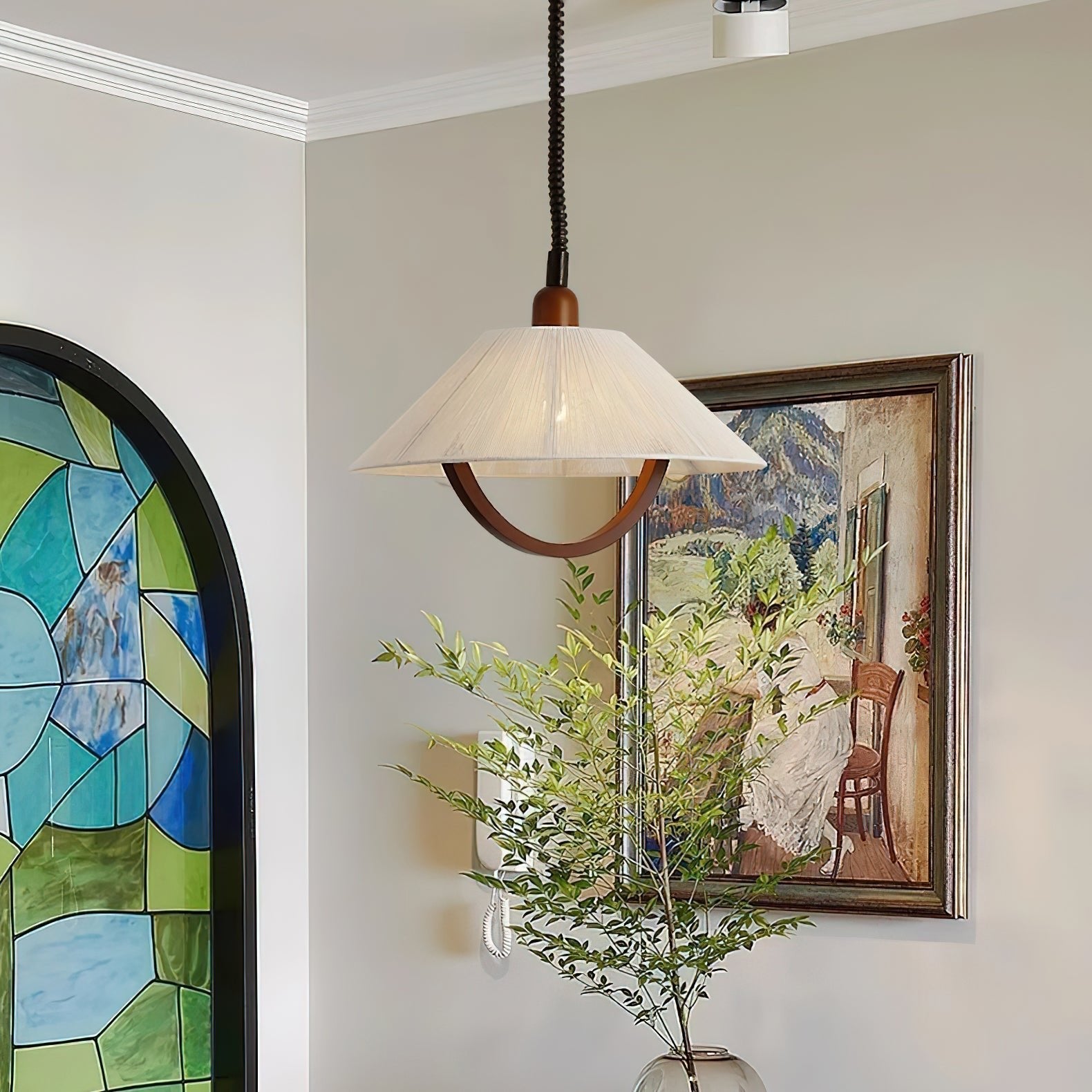Syraeen Premium Nordic Art Bois Suspension - Neutralighting