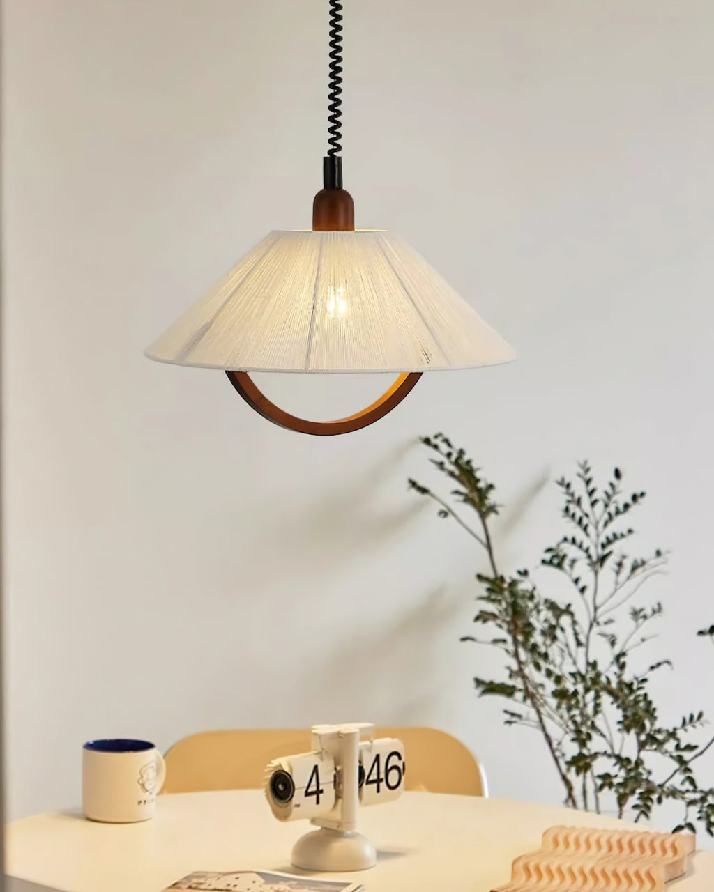 Syraeen Premium Nordic Art Bois Suspension - Neutralighting