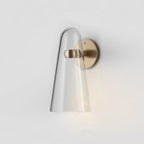 Arisha LED Applique Murale Transparente Métal Verre Chambre Cuisine - Neutralighting