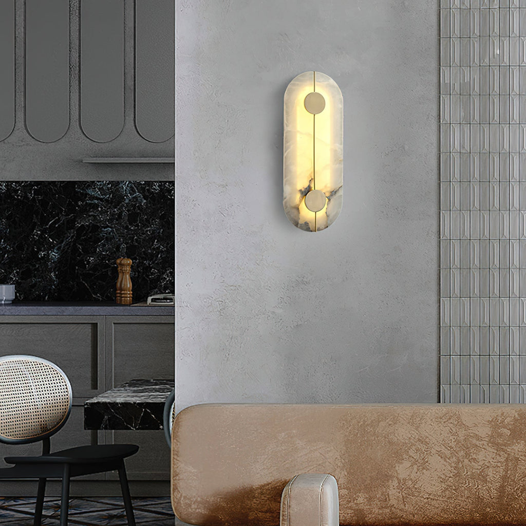 Waegnuvyo Moderne Minimaliste Albâtre Applique Murale - Neutralighting