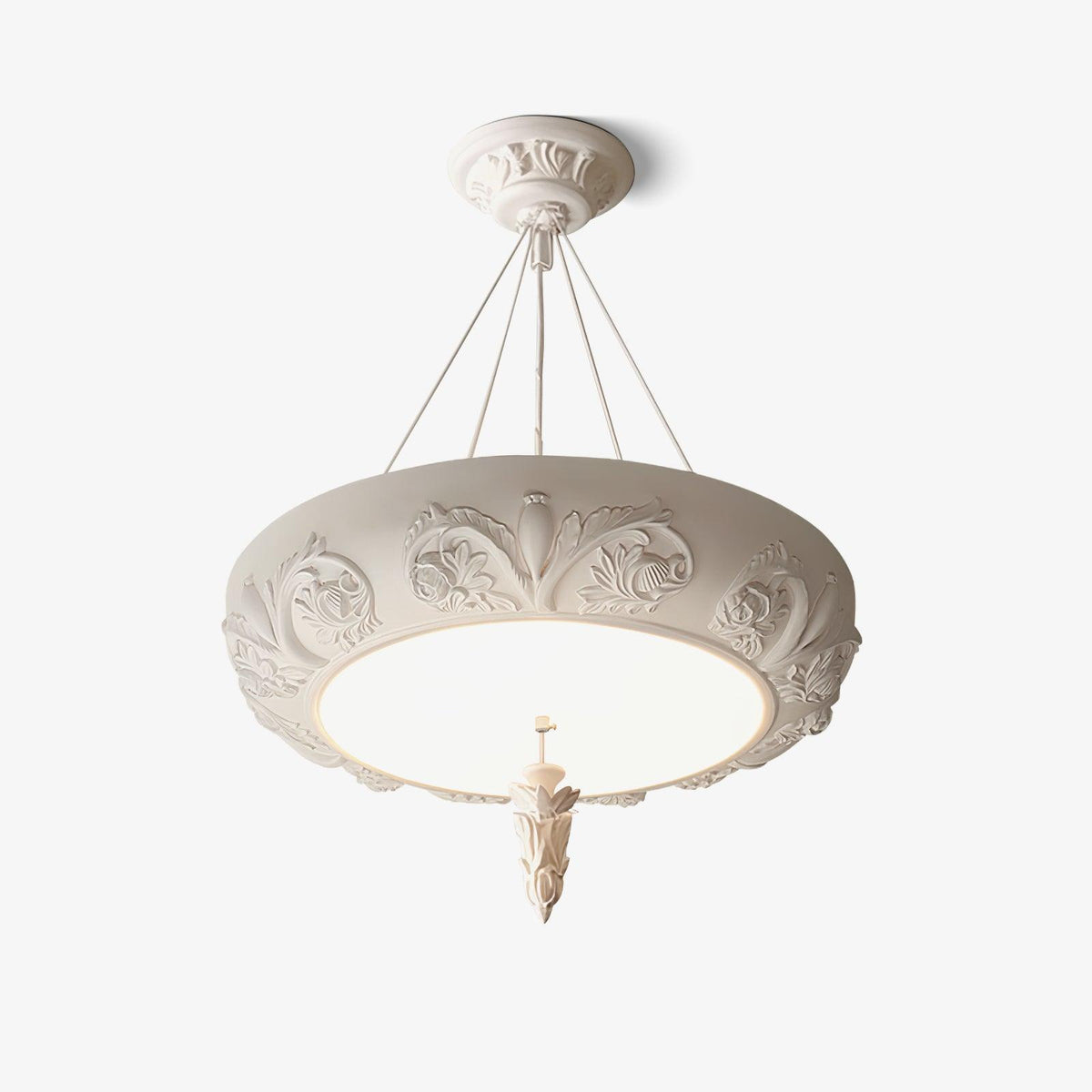 Rococo Chandelier Suspension en Plâtre - Neutralighting