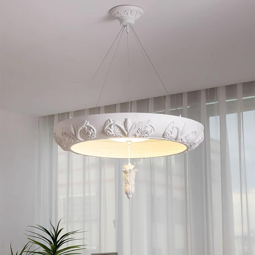 Rococo Chandelier Suspension en Plâtre - Neutralighting
