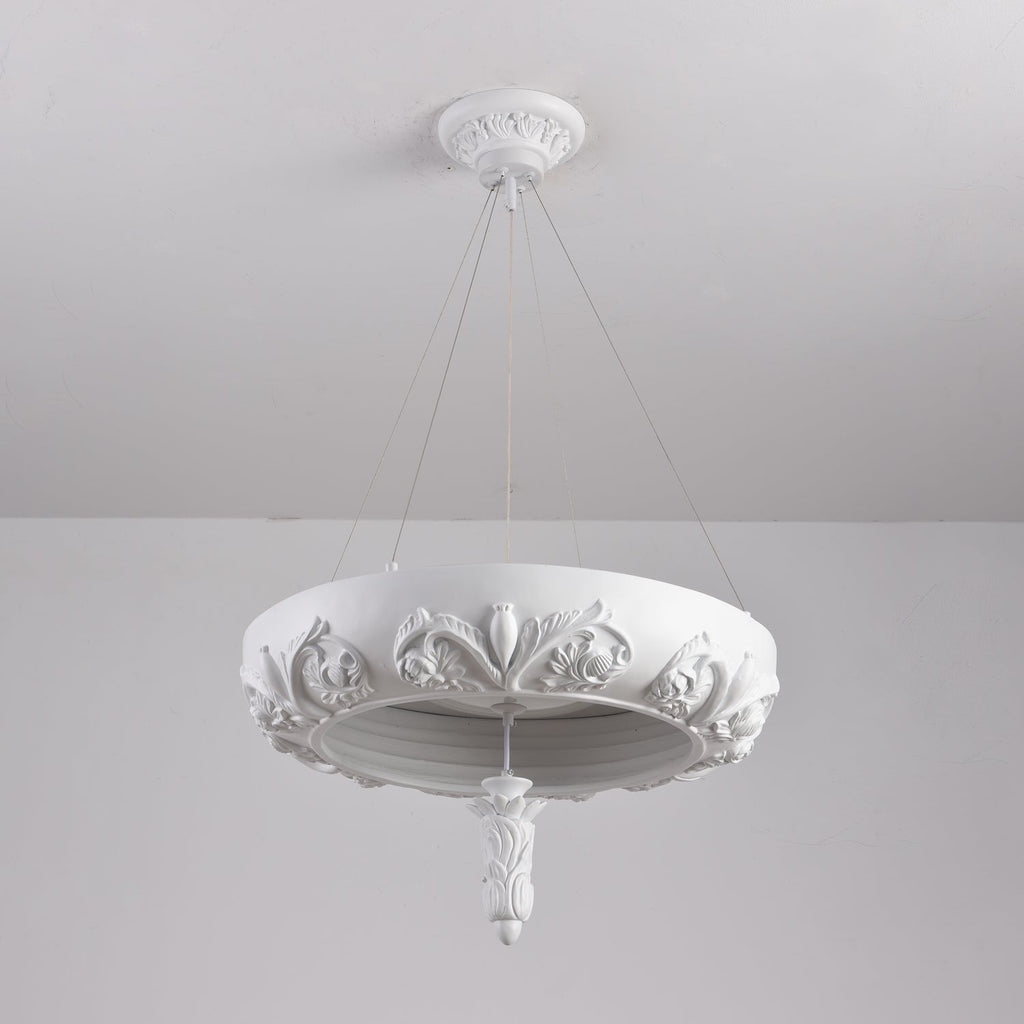 Rococo Chandelier Suspension en Plâtre - Neutralighting