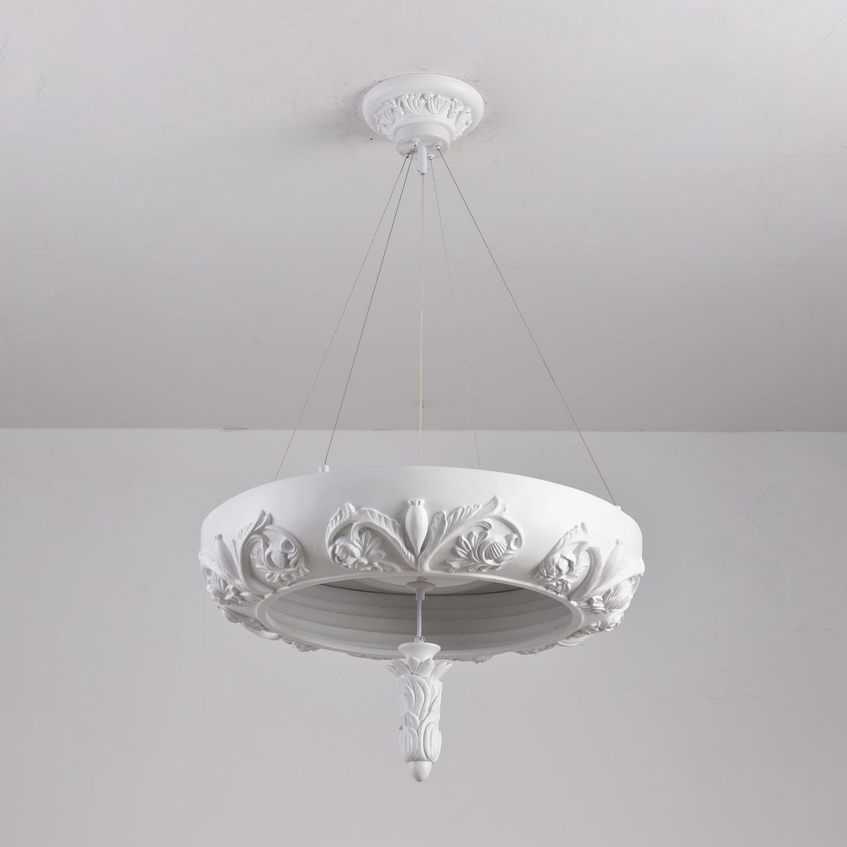 Rococo Chandelier Suspension en Plâtre - Neutralighting