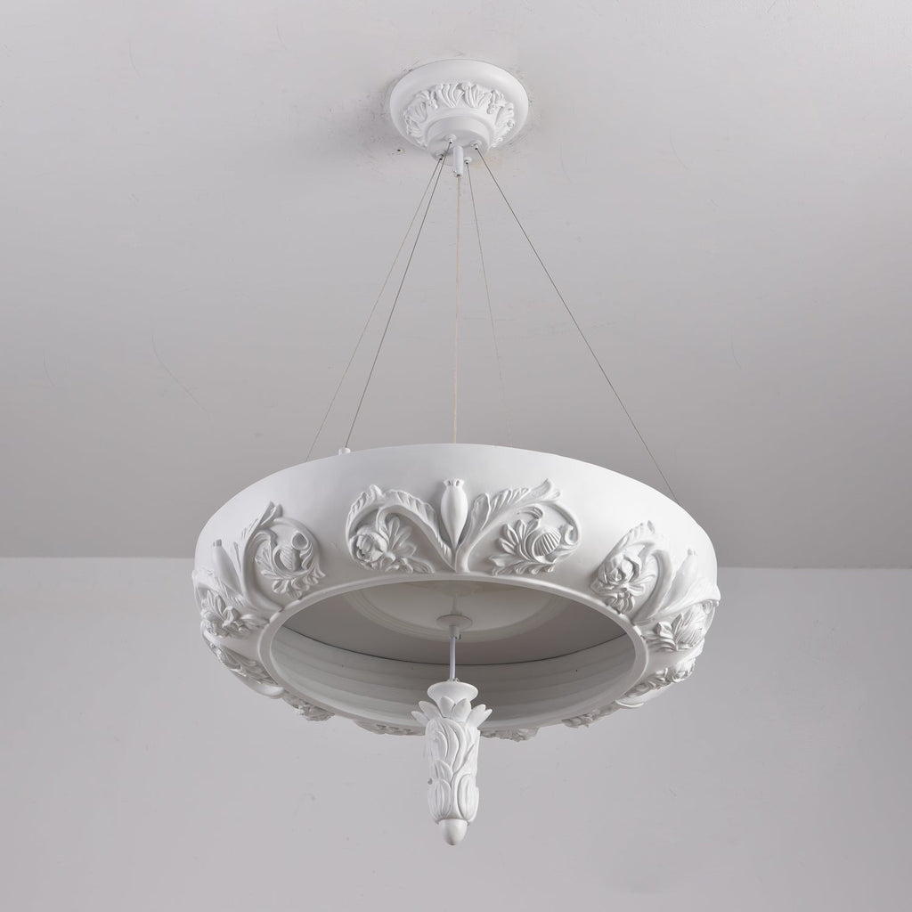 Rococo Chandelier Suspension en Plâtre - Neutralighting