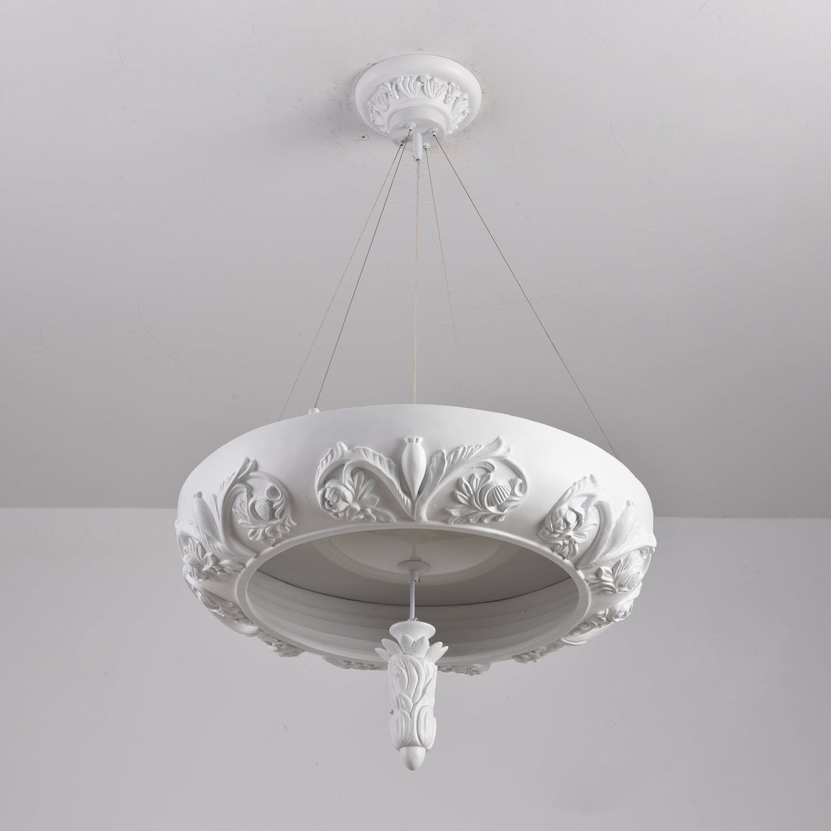 Rococo Chandelier Suspension en Plâtre - Neutralighting