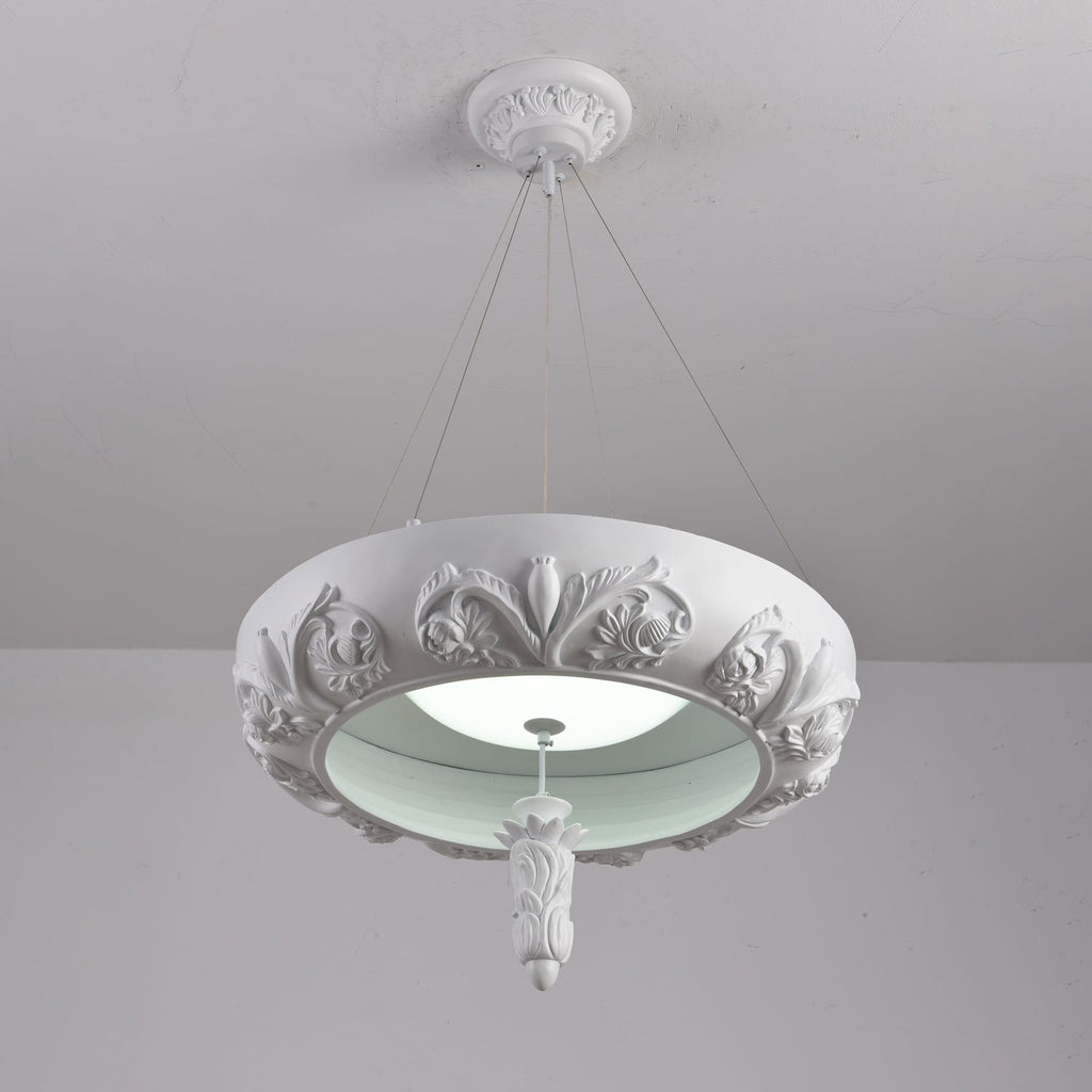 Rococo Chandelier Suspension en Plâtre - Neutralighting