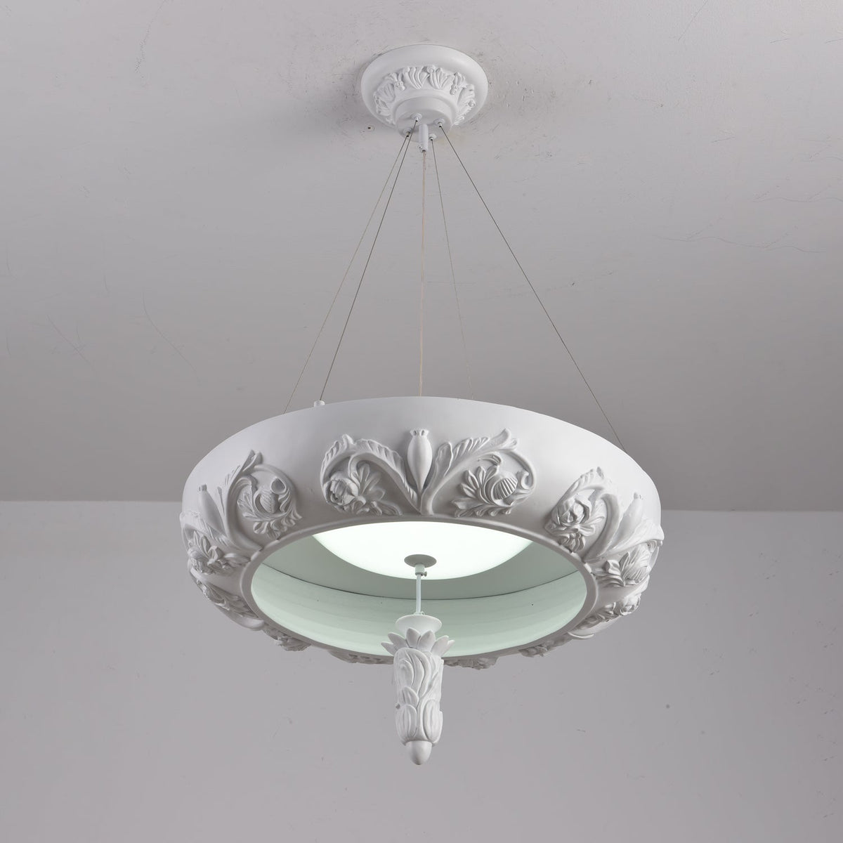 Rococo Chandelier Suspension en Plâtre - Neutralighting