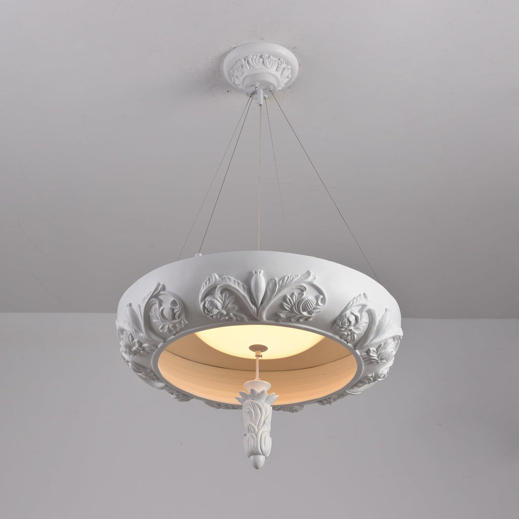 Rococo Chandelier Suspension en Plâtre - Neutralighting