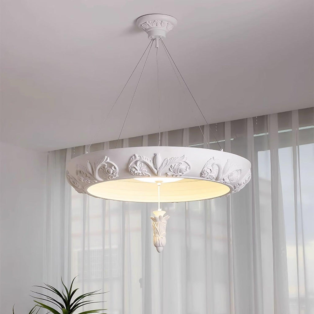 Rococo Chandelier Suspension en Plâtre - Neutralighting