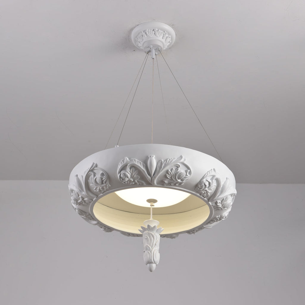Rococo Chandelier Suspension en Plâtre - Neutralighting