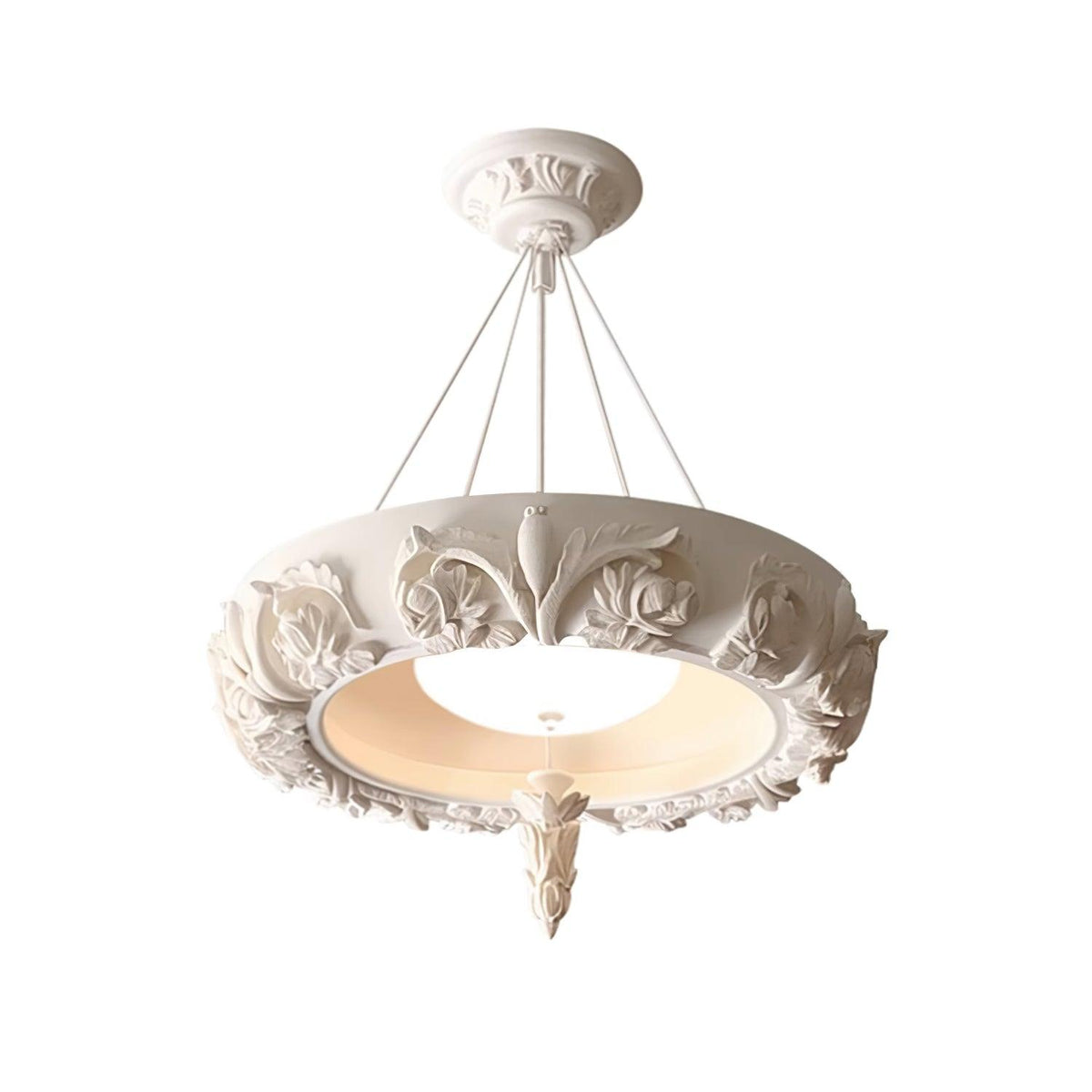 Rococo Chandelier Suspension en Plâtre - Neutralighting