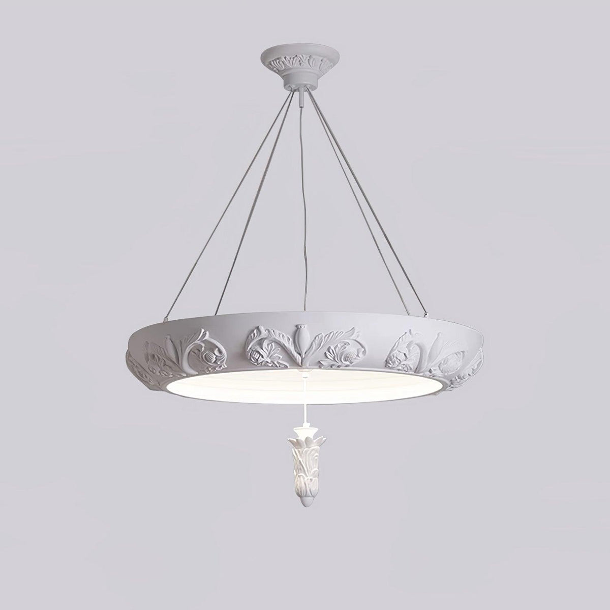 Rococo Chandelier Suspension en Plâtre - Neutralighting