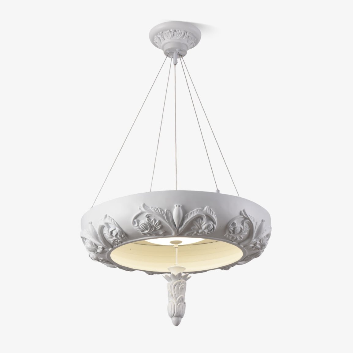 Rococo Chandelier Suspension en Plâtre - Neutralighting