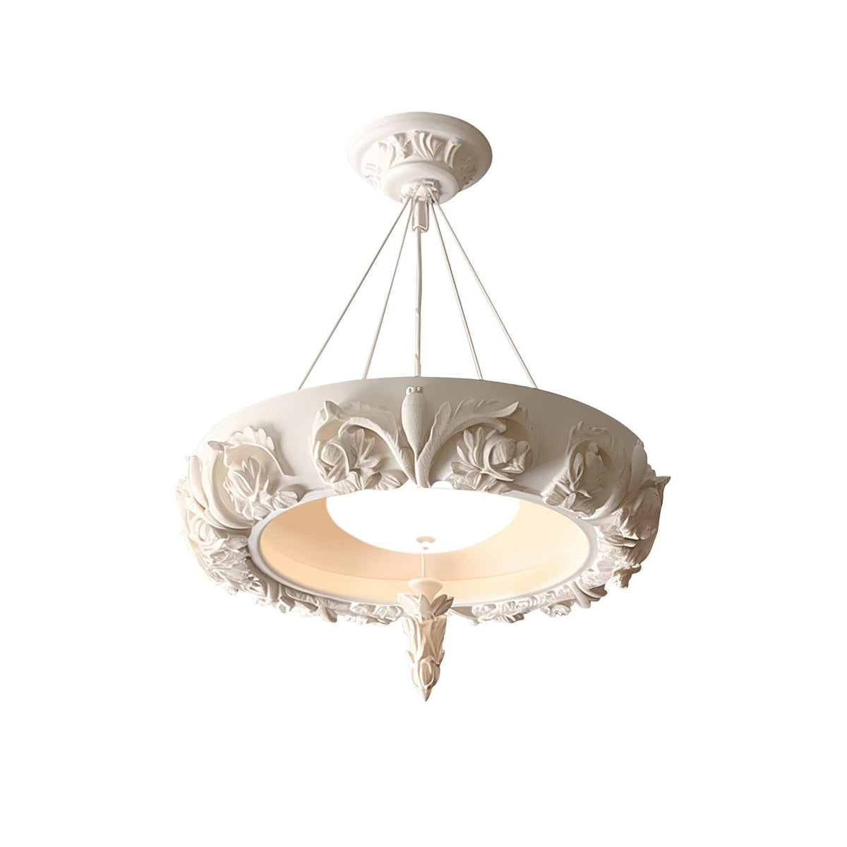 Rococo Chandelier Suspension en Plâtre - Neutralighting