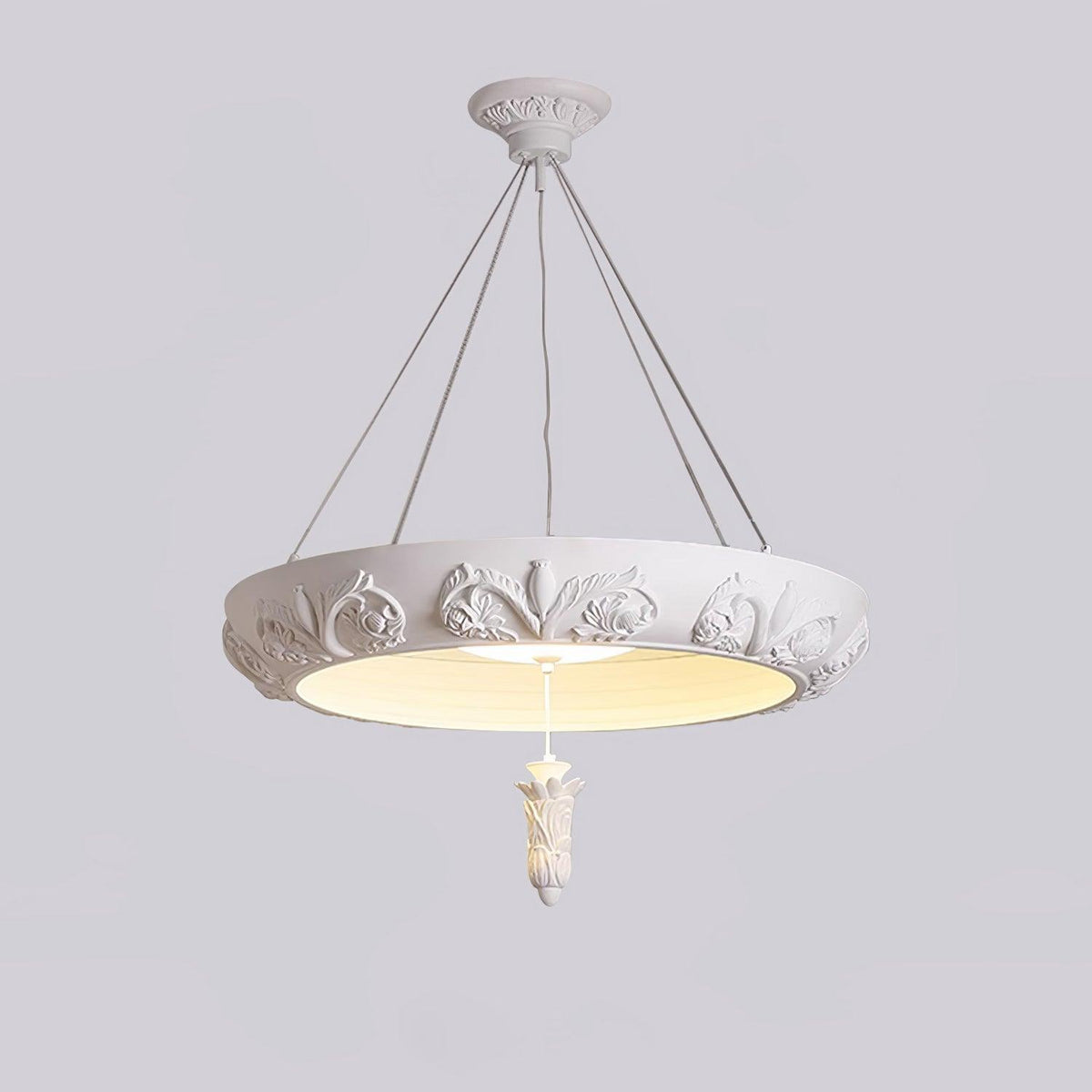 Rococo Chandelier Suspension en Plâtre - Neutralighting