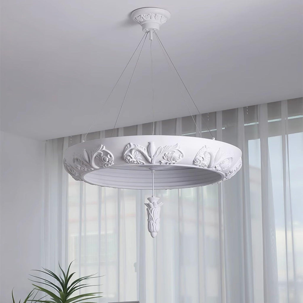Rococo Chandelier Suspension en Plâtre - Neutralighting