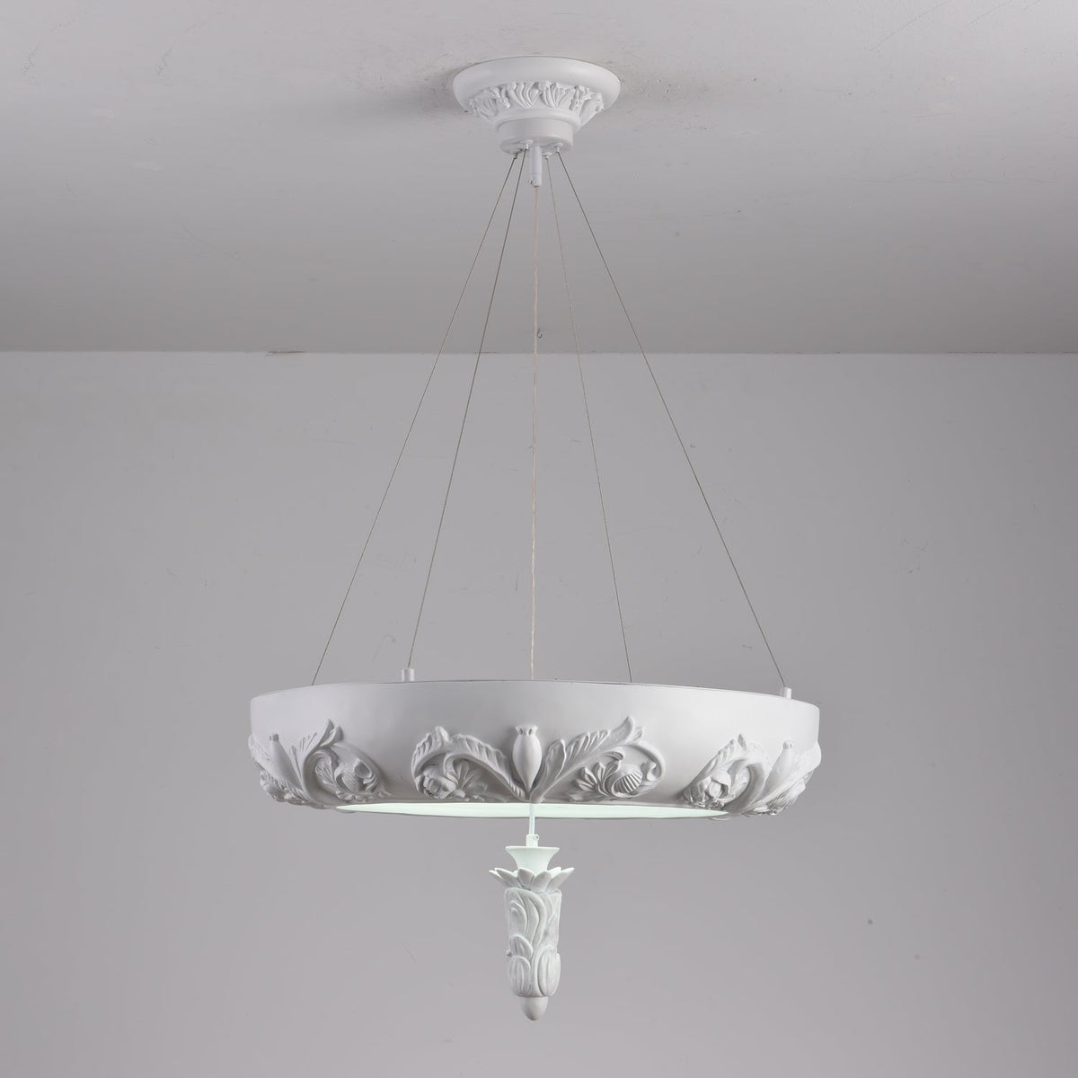 Rococo Chandelier Suspension en Plâtre - Neutralighting