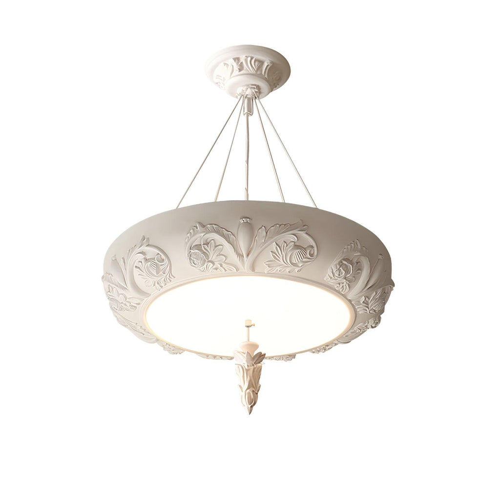 Rococo Chandelier Suspension en Plâtre - Neutralighting