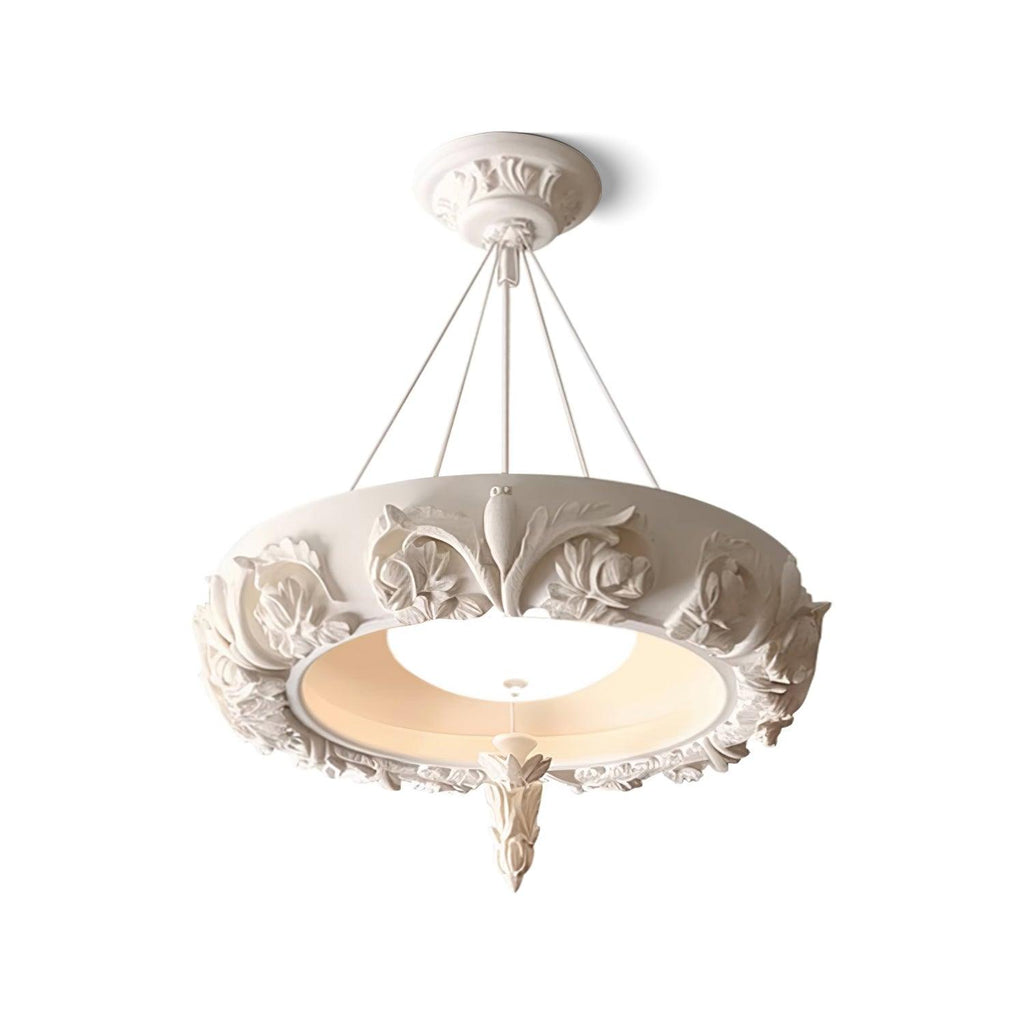 Rococo Chandelier Suspension en Plâtre - Neutralighting