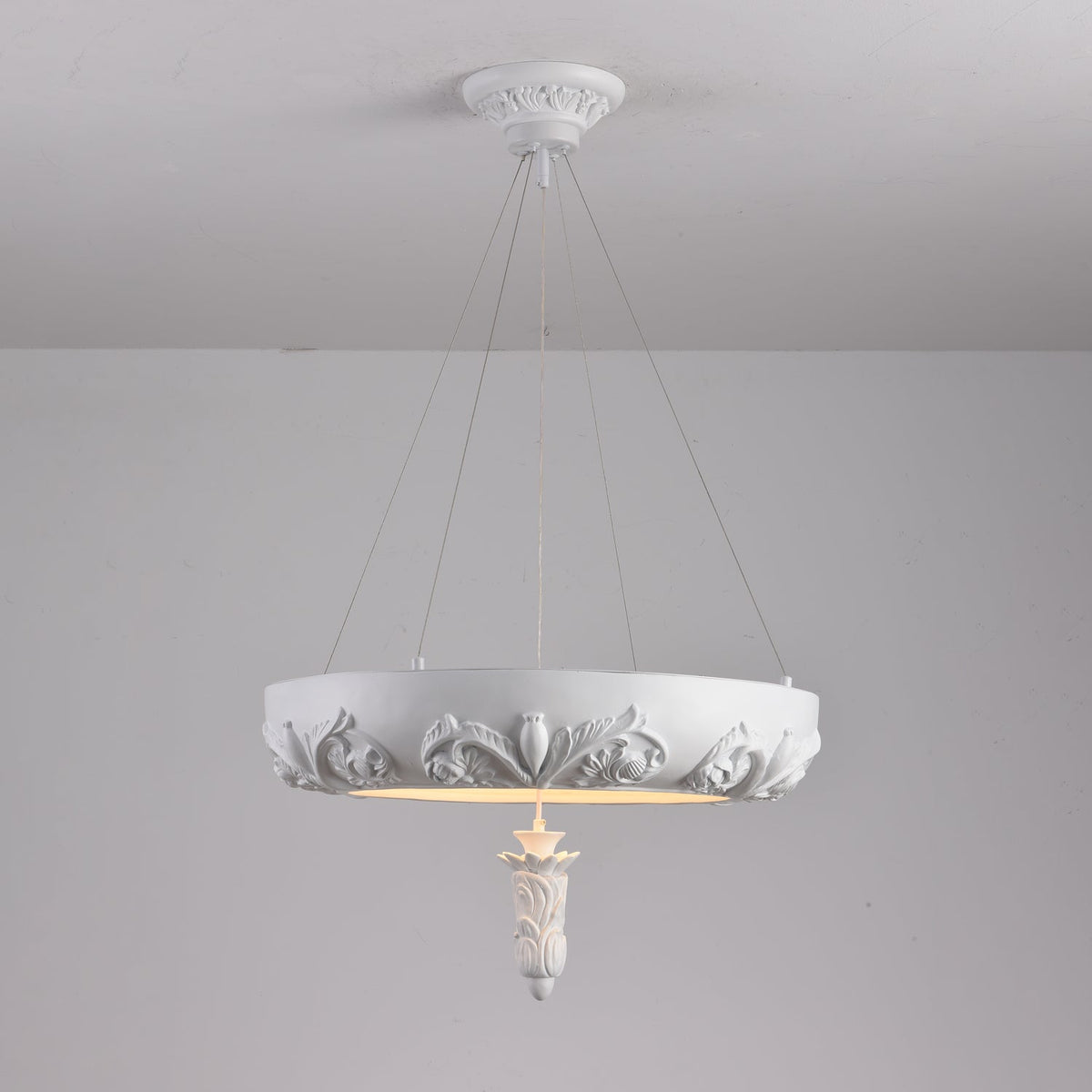 Rococo Chandelier Suspension en Plâtre - Neutralighting