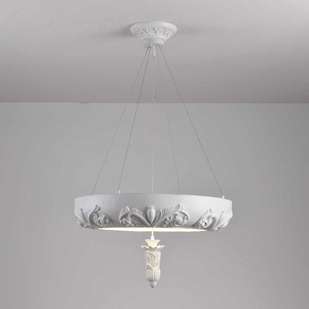 Rococo Chandelier Suspension en Plâtre - Neutralighting