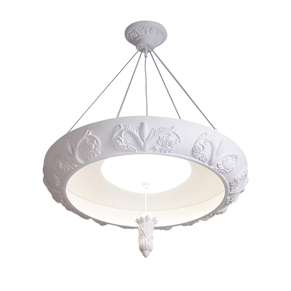 Rococo Chandelier Suspension en Plâtre - Neutralighting