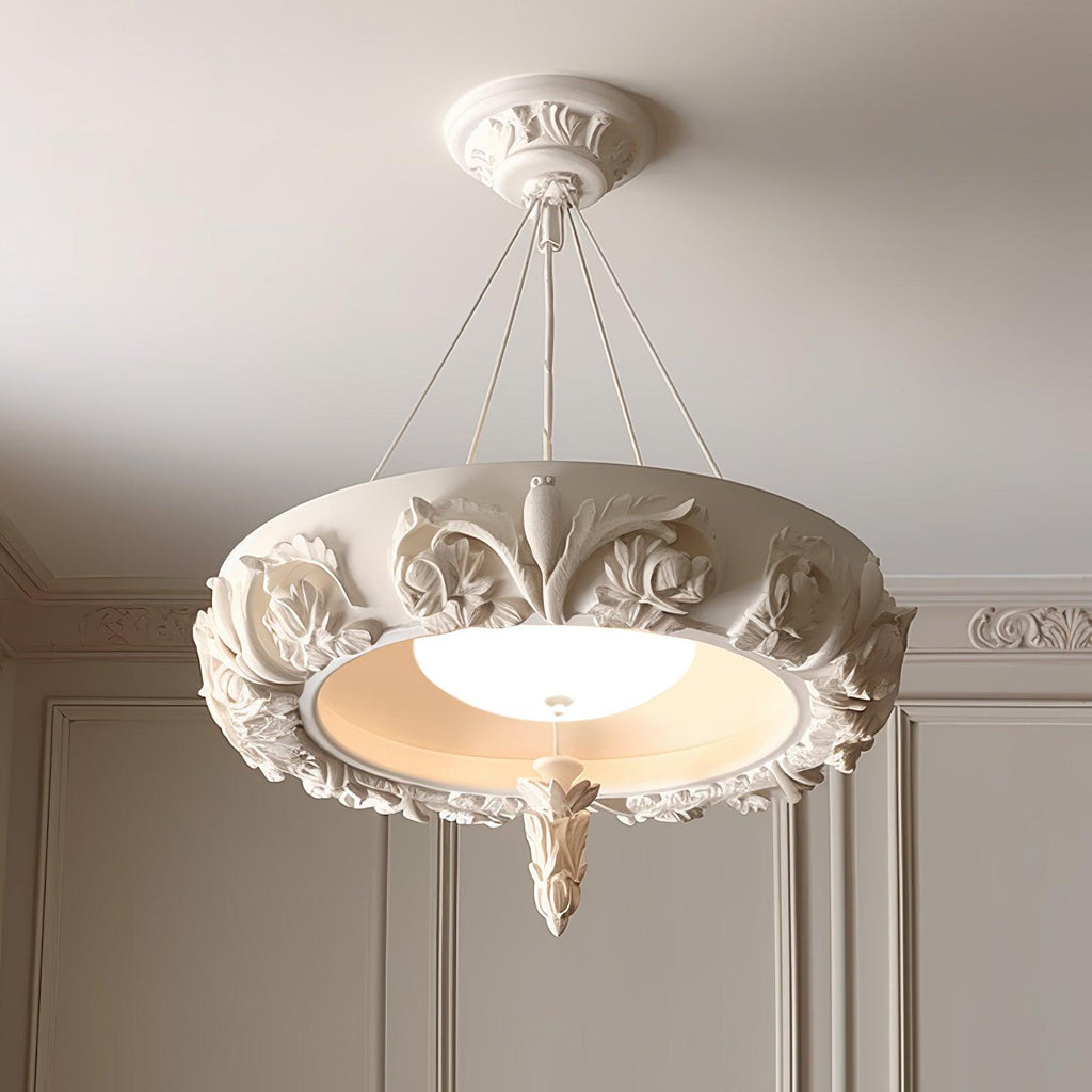 Rococo Chandelier Suspension en Plâtre - Neutralighting