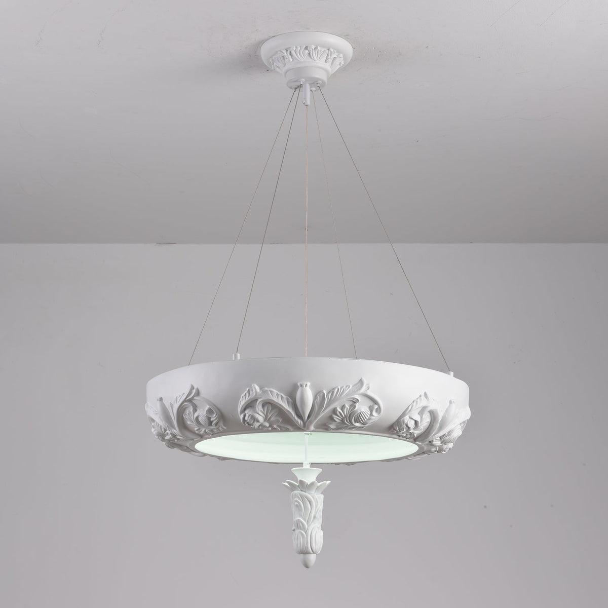 Rococo Chandelier Suspension en Plâtre - Neutralighting