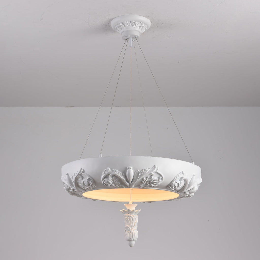 Rococo Chandelier Suspension en Plâtre - Neutralighting