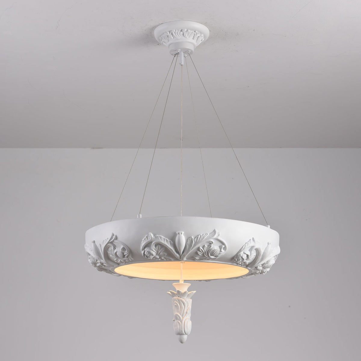 Rococo Chandelier Suspension en Plâtre - Neutralighting