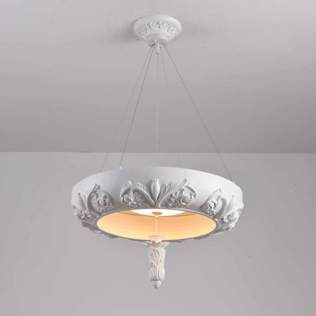 Rococo Chandelier Suspension en Plâtre - Neutralighting
