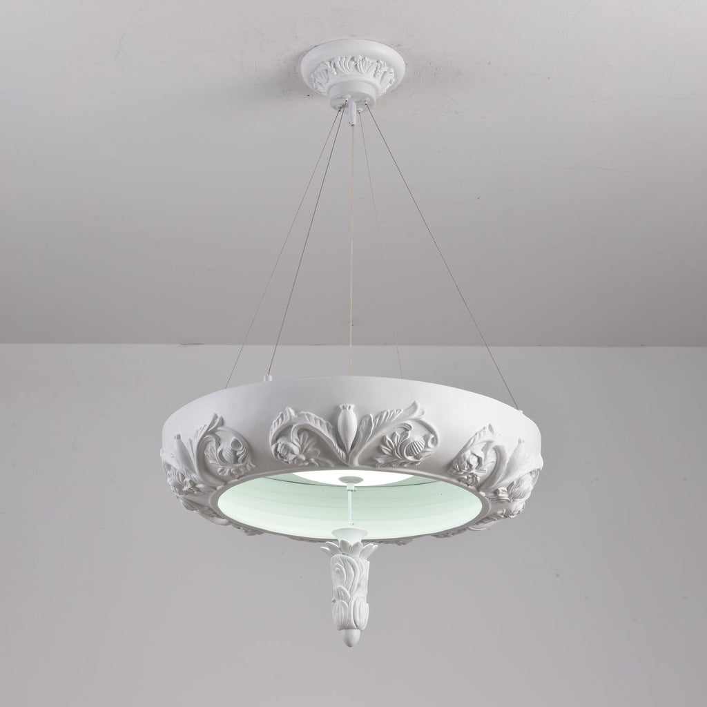 Rococo Chandelier Suspension en Plâtre - Neutralighting