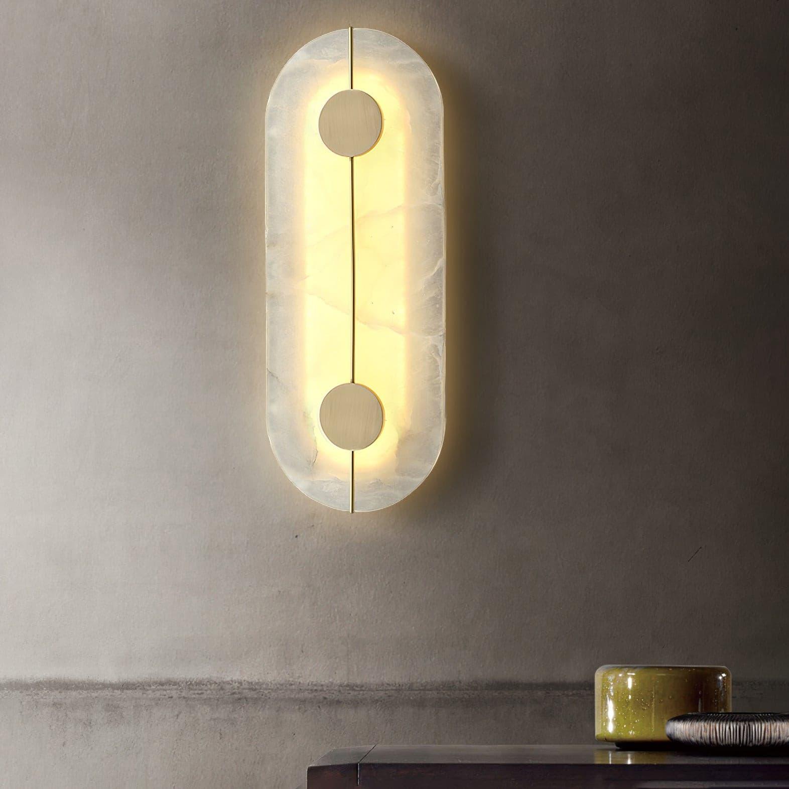 Citheira Applique Murale Minimaliste en Albâtre - Neutralighting