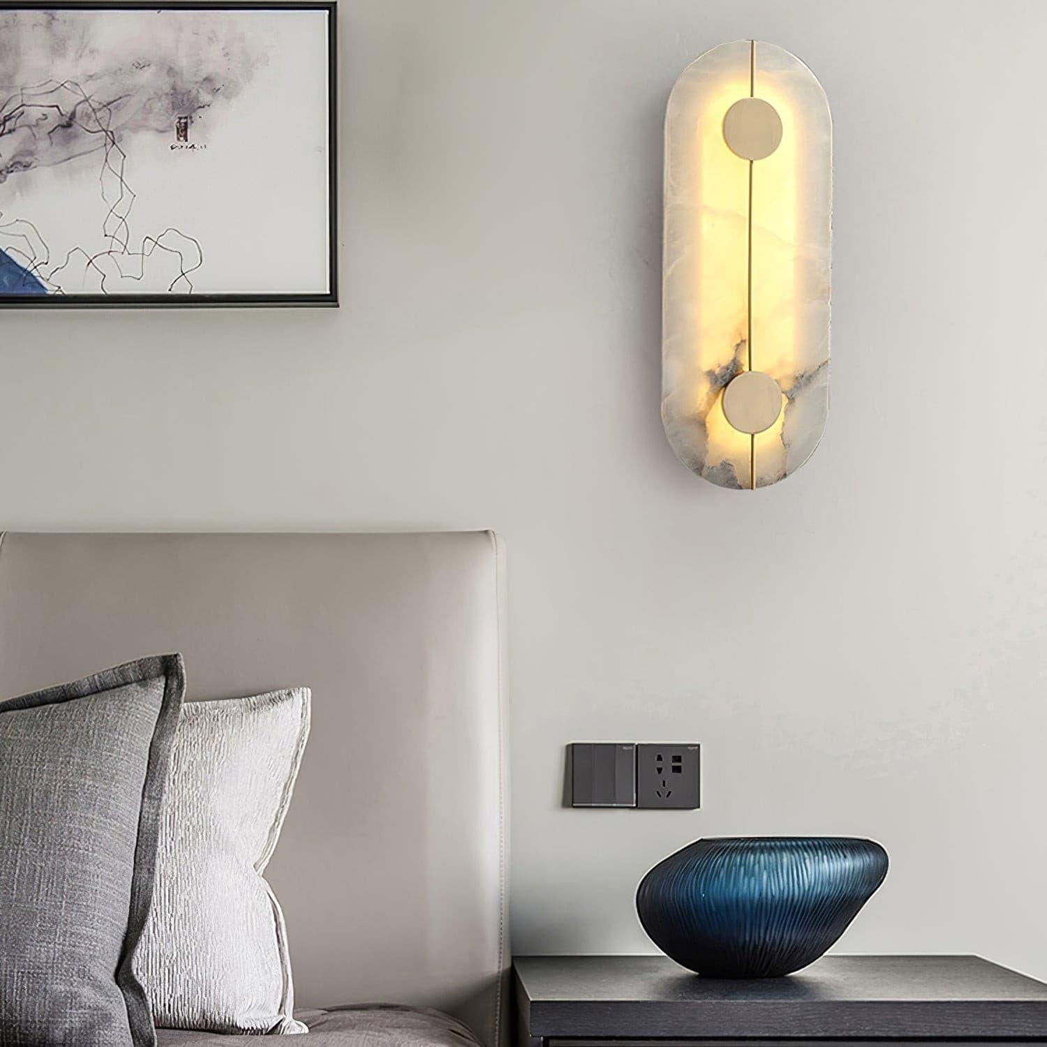 Citheira Applique Murale Minimaliste en Albâtre - Neutralighting