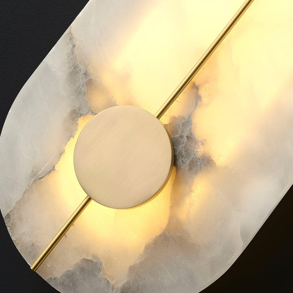 Citheira Applique Murale Minimaliste en Albâtre - Neutralighting