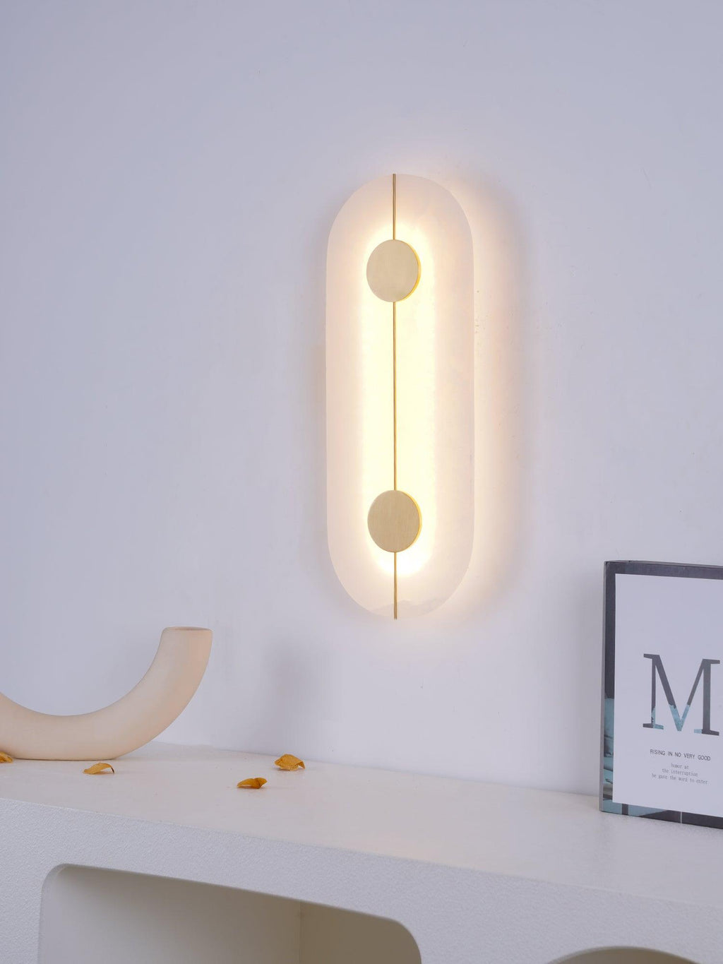 Citheira Applique Murale Minimaliste en Albâtre - Neutralighting