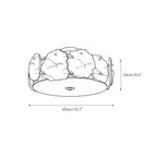 Zoruvys Sophistiqué Disque Plat Albâtre Verre Plafonnier - Neutralighting