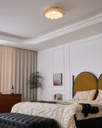 Mylirira Plafonnier en Laiton Tissu Vague Élégance Premium - Neutralighting