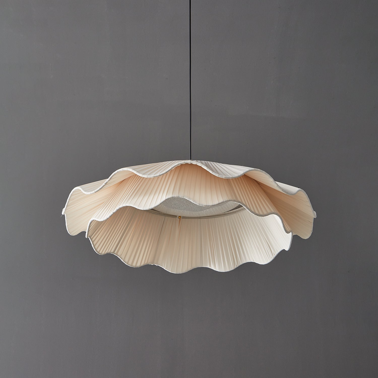 Ellorel Lampe Suspendue en Tissu Wave Brass - Neutralighting