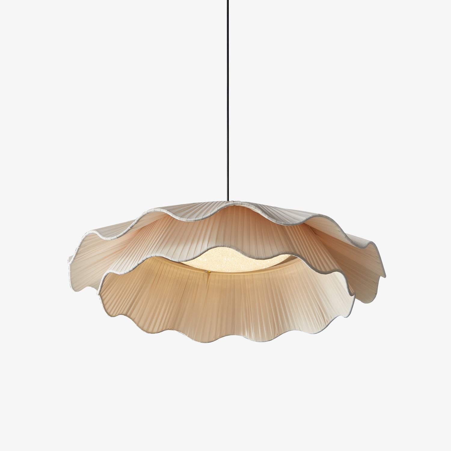 Ellorel Lampe Suspendue en Tissu Wave Brass - Neutralighting