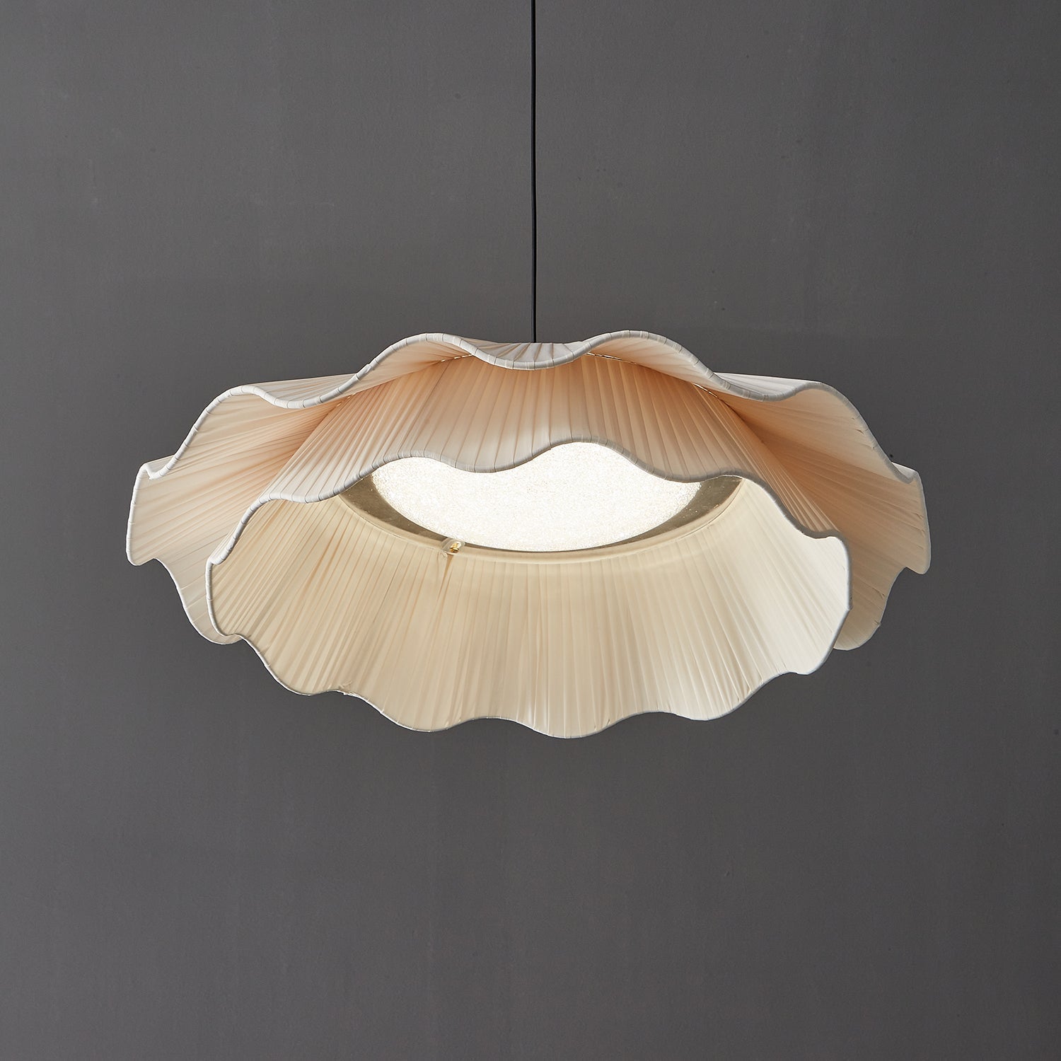 Ellorel Lampe Suspendue en Tissu Wave Brass - Neutralighting