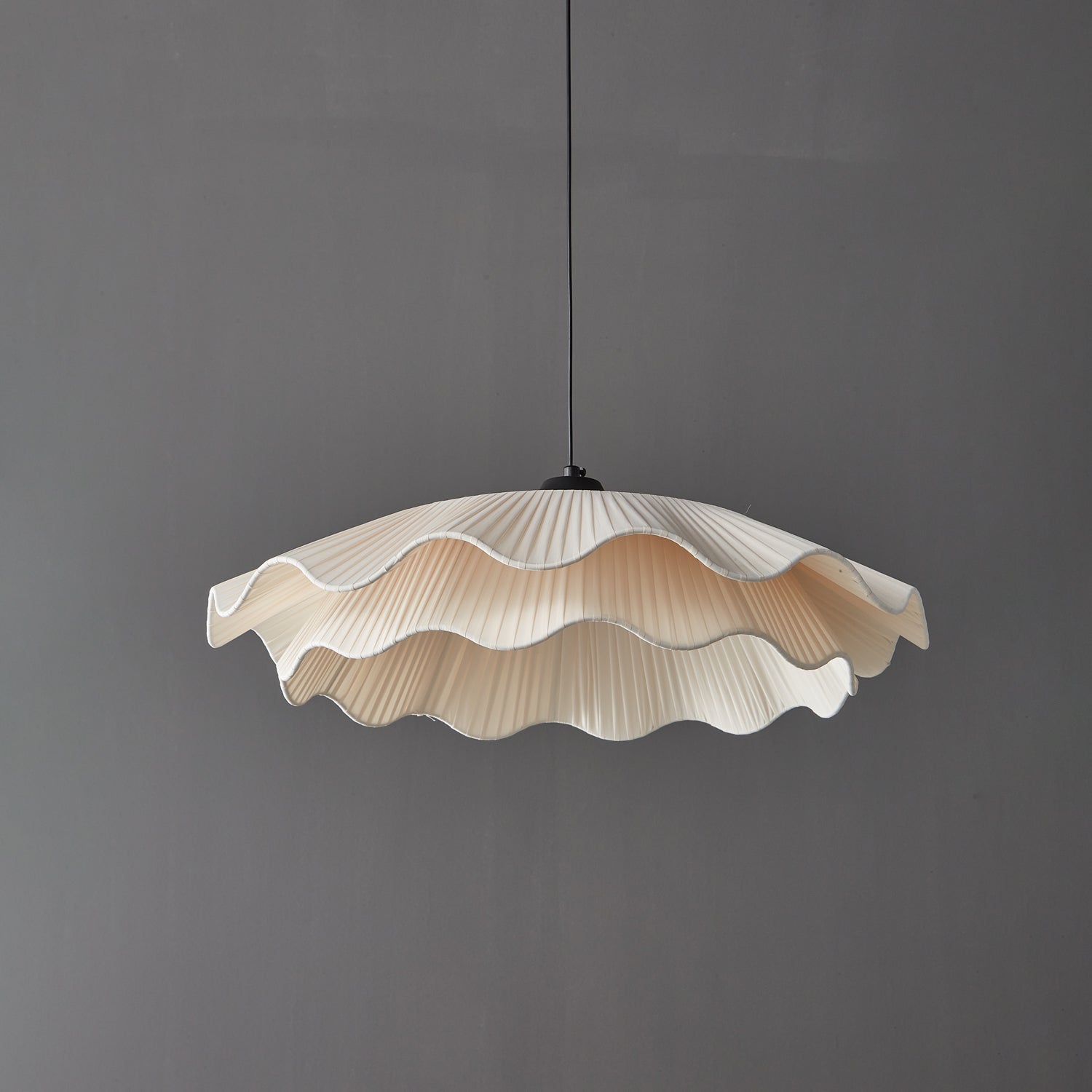 Ellorel Lampe Suspendue en Tissu Wave Brass - Neutralighting