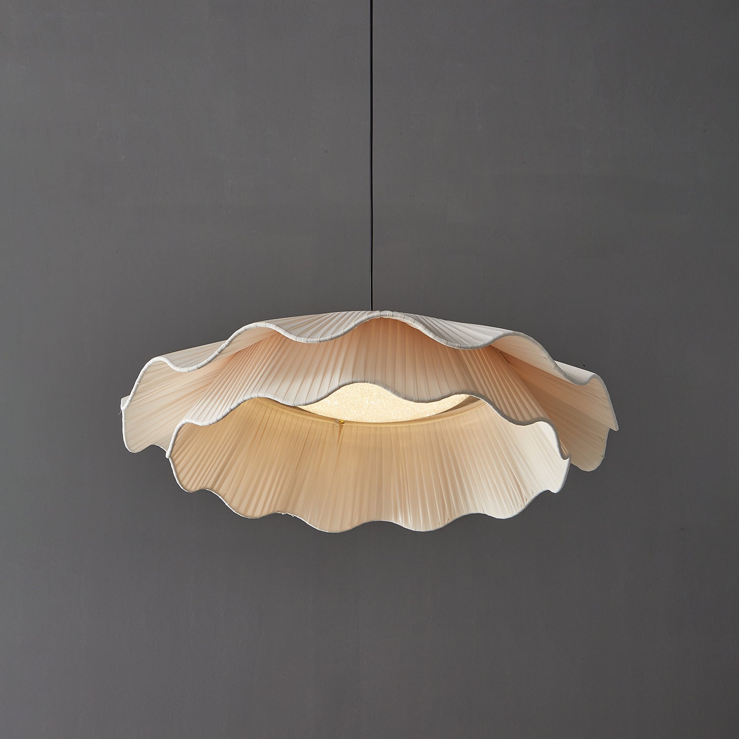 Ellorel Lampe Suspendue en Tissu Wave Brass - Neutralighting